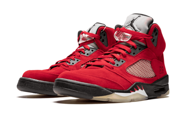 Shop the Classic Jordan 5 Retro Raging Bull Red Suede 136027-601 for Unbeatable Style!