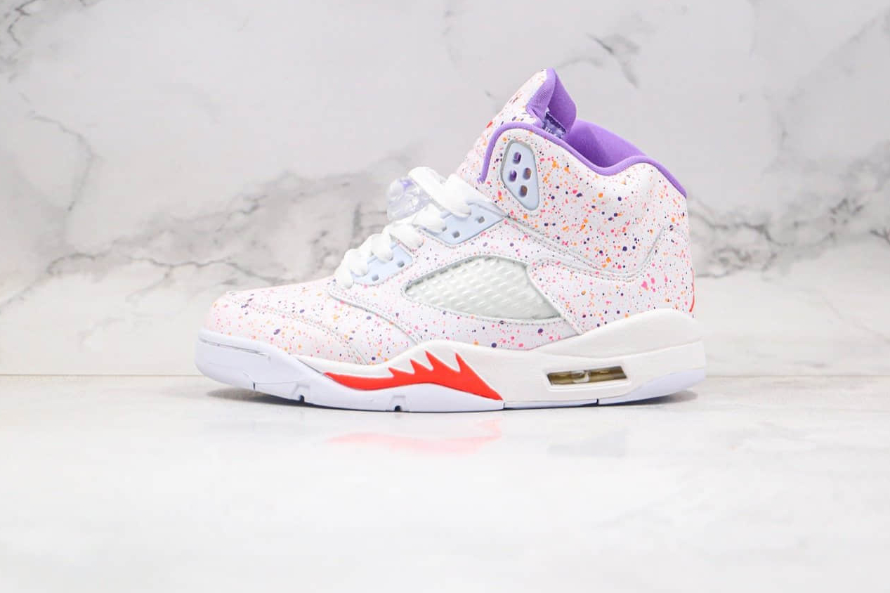 Air Jordan 5 Retro GG 'Easter' CT1605-100 - Vibrant and Stylish Sneakers for Girls