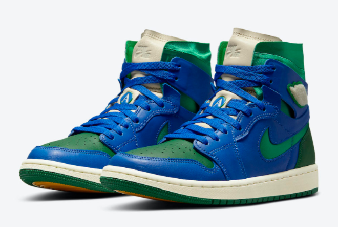 Aleali May x Air Jordan 1 Zoom Comfort Green/Royal Blue DJ1199-400 - Exclusive Sneaker Collaboration