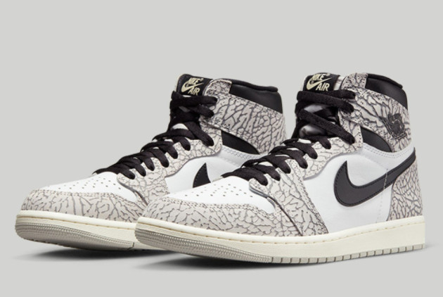 Air Jordan 1 High OG 'White Cement' Tech Grey/Muslin-Black-White DZ5485-052: Iconic Style and Unmatched Performance