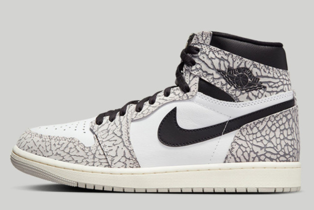 Air Jordan 1 High OG 'White Cement' Tech Grey/Muslin-Black-White DZ5485-052: Iconic Style and Unmatched Performance