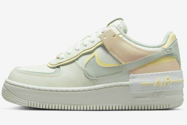 Nike Air Force 1 Shadow 'Citron Tint' Sail/Light Silver-Citron Tint DR7883-101 - Trendy and Stylish Women's Sneakers