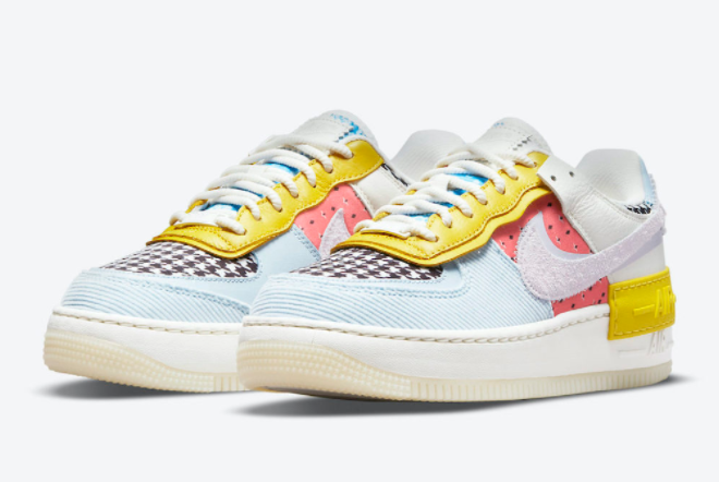 Nike Air Force 1 Shadow Multi-Color DM8076-100 - Stylish and Colorful Women's Sneakers