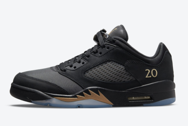 Air Jordan 5 Low Wings 'Class of-2021' Black/Metallic Gold DJ1094-001 | Limited Edition Sneakers