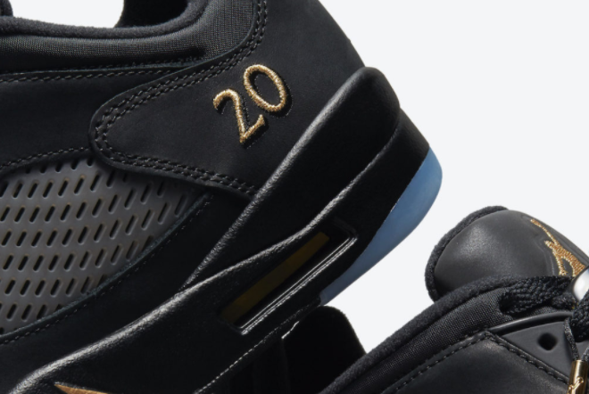 Air Jordan 5 Low Wings 'Class of-2021' Black/Metallic Gold DJ1094-001 | Limited Edition Sneakers