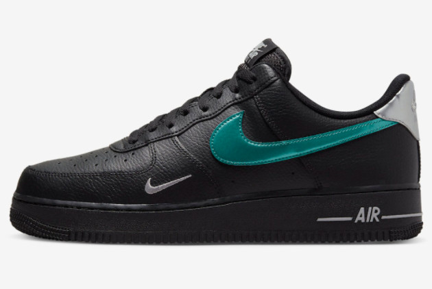 Nike Air Force 1 Low Black/Blue Lightning-Wolf Grey - Buy Now at the Best Price!