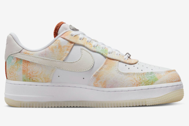 Nike Air Force 1 Low Paisley Print FJ7739-101 - Stylish and Striking Patterns for a Unique Look