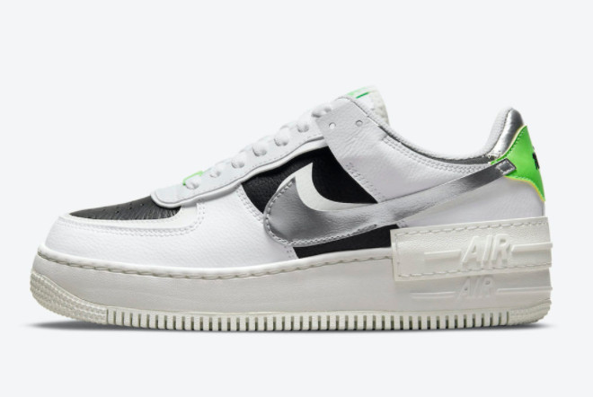 Nike Air Force 1 Shadow Silver Metallic DN8006-100 | Stylish and Edgy Women's Sneaker