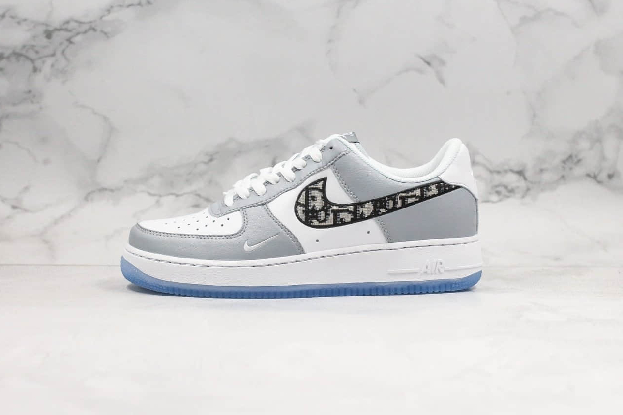 Nike X Dior Air Force 1 Low Gray White: Authentic Collaboration Sneakers
