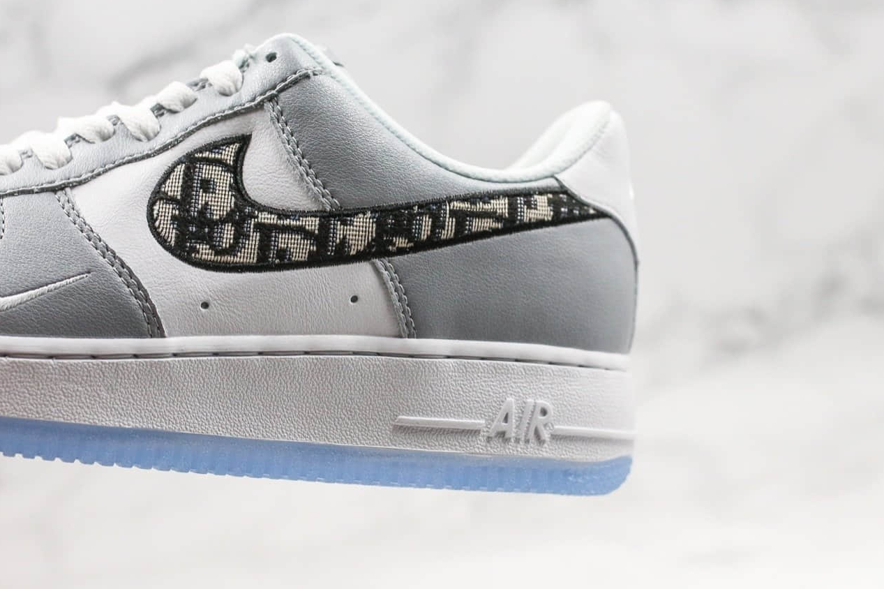 Nike X Dior Air Force 1 Low Gray White: Authentic Collaboration Sneakers