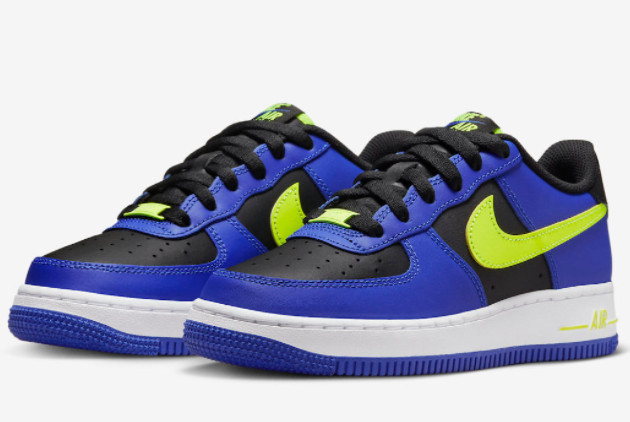 Nike Air Force 1 Low GS Blue Volt FD0302-400 Sneakers for Kids - Shop Now!