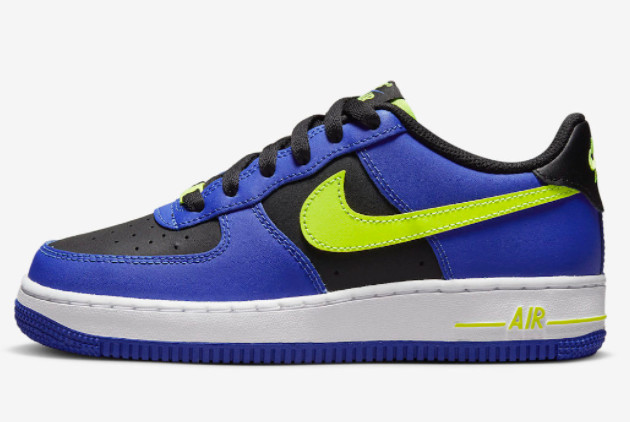 Nike Air Force 1 Low GS Blue Volt FD0302-400 Sneakers for Kids - Shop Now!