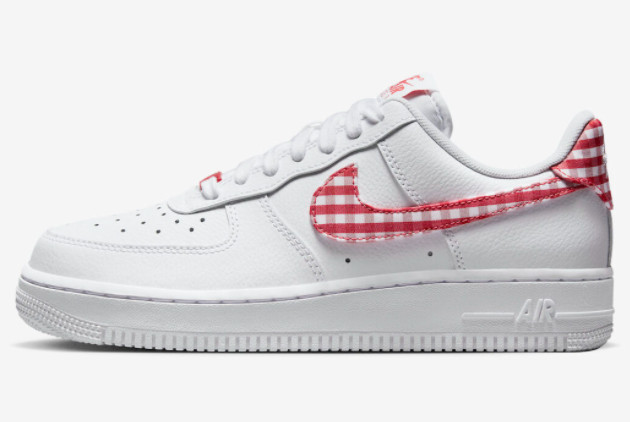 Nike Air Force 1 Low 'Red Gingham' DZ2784-101 - Classic Style with a Modern Twist