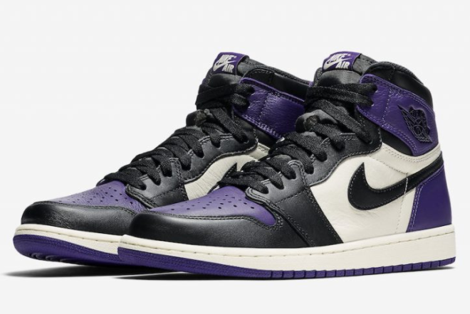 Air Jordan 1 Retro High OG 'Court Purple' 555088-501 - Authentic Sneakers Available Now