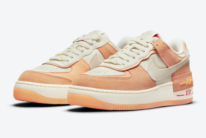 Nike Air Force 1 Shadow 'Sisterhood' Cashmere/Orange DM8157-700 - Exclusive and Stylish Women's Sneakers