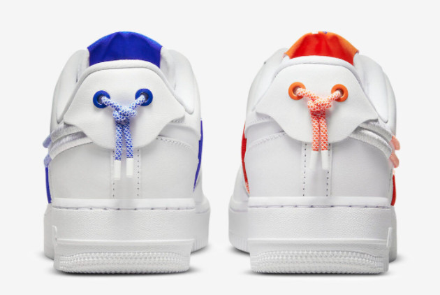 Nike Air Force 1 Low LX White Orange Blue DH4408-100 - Stylish and Vibrant Sneakers