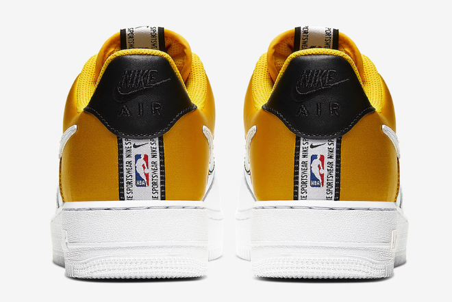 Nike Air Force 1 Low NBA Amarillo/Black-White BQ4420-700 - Premium Sneakers for Basketball Fans!