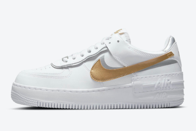 Nike Air Force 1 Shadow 'White Gold' DM3064-100: Stylish Women's Sneakers