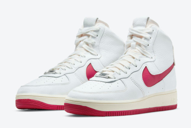 Nike Air Force 1 Strapless Summit White/Gym Red-DC3590-100