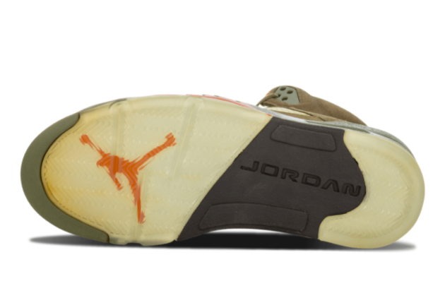 Air Jordan 5 Retro LS 'Olive' 2006 - Premium Olive Colorway - Limited Edition - Authentic Sneakers.