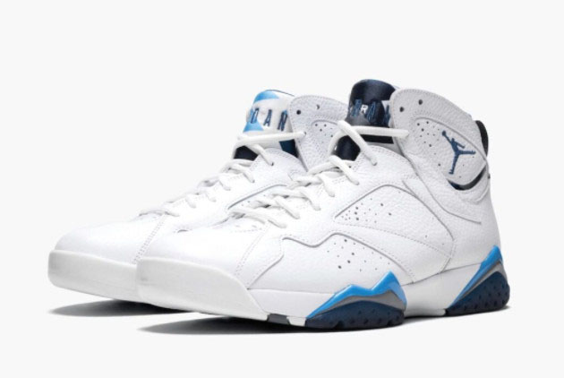Air Jordan 7 French Blue: Classic White/French Blue Sneaker - Limited Edition