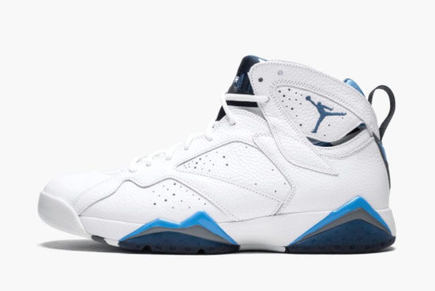 Air Jordan 7 French Blue: Classic White/French Blue Sneaker - Limited Edition