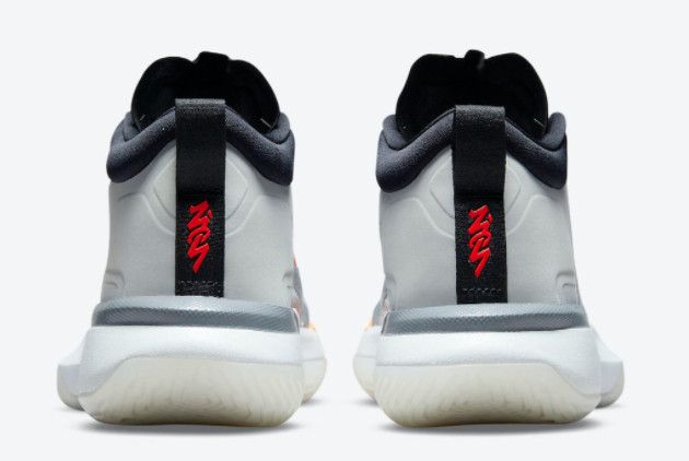 Jordan Zion 1 'Light Smoke Grey' Sneakers - Stylish Light Grey/Black-Total Orange Shoe DA3130-008