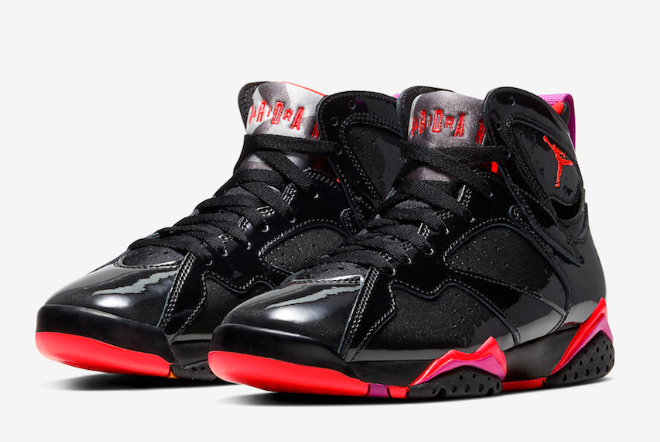 Air Jordan 7 'Black Patent Leather' 313358-006 | Sleek and Stylish Sneakers