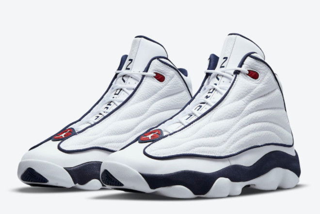 Jordan Pro Strong 'USA' White Navy Red DC8418-002: Classic American Style for Athletes