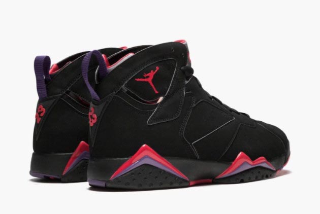 Air Jordan 7 Raptors | Black/True Red-Dark Charcoal-Club Purple | 304775-018