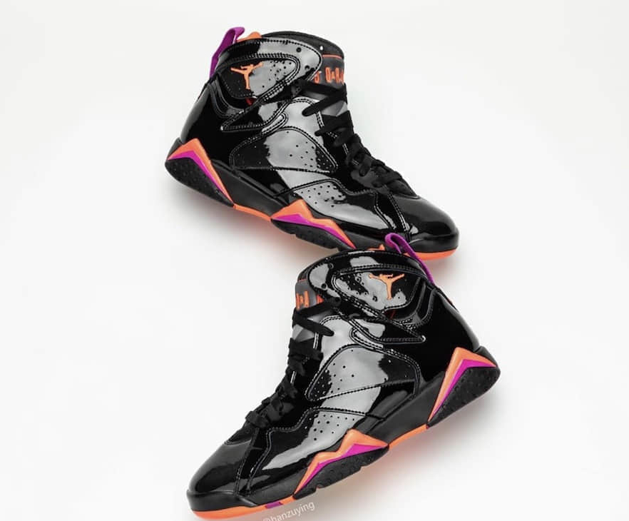 Air Jordan 7 Retro 'Black Gloss' 313358-006 - Stylish and Sleek Athletic Sneakers