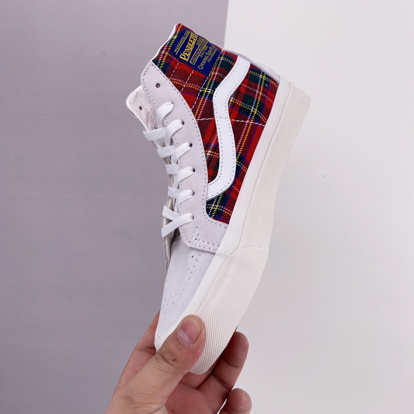 Pendleton x Vans Unisex Style 38 Sneakers Red White - Premium Collaboration Footwear